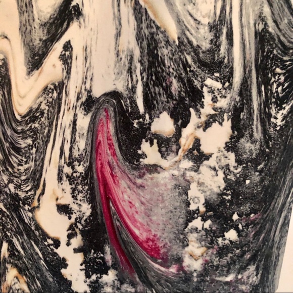 Rachel Roy marble print short sleeve dress Sz 2 - Picture 6 of 7